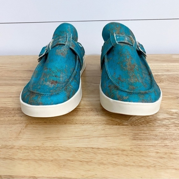 Everglades Slip On Comfort Mules Loafers in Rusted Turquoise, Women’s Size 9 - Picture 3 of 11